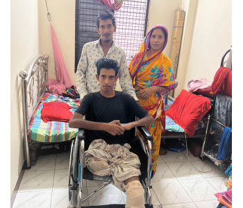 Wheelchair brings a smile to Bappy's family- Mastulaid patient:49